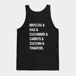 Veggie List Tank Top